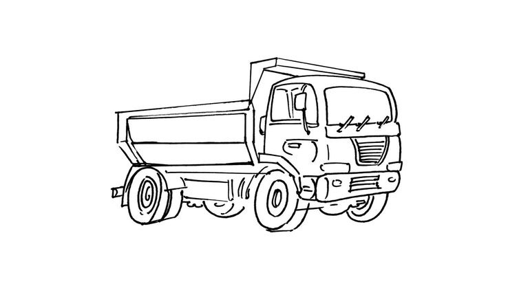 Coloriage Camions - Camion 4 