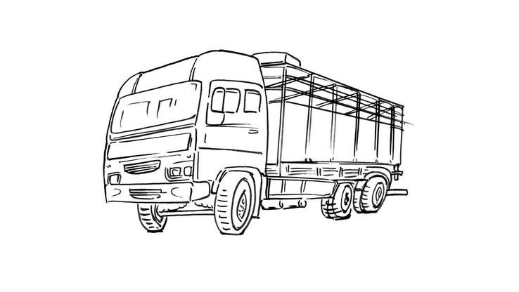 Coloriage Camions - Camion 8 