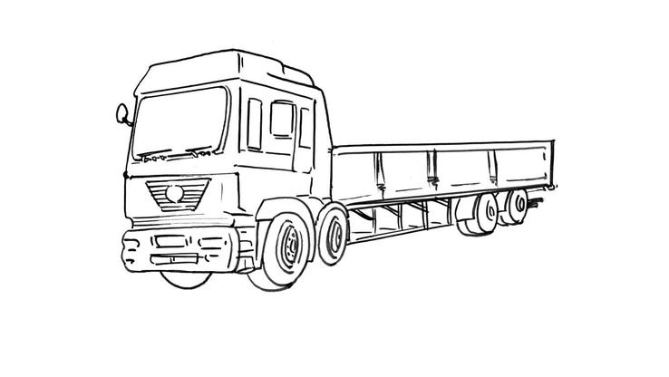 Coloriage Camions - Camion 9 
