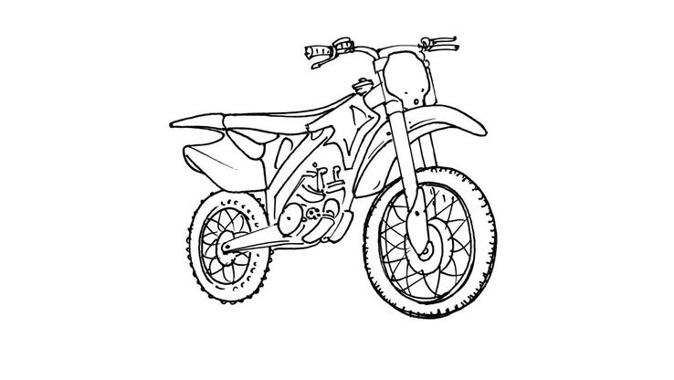 Coloriage Motos - Moto 1 