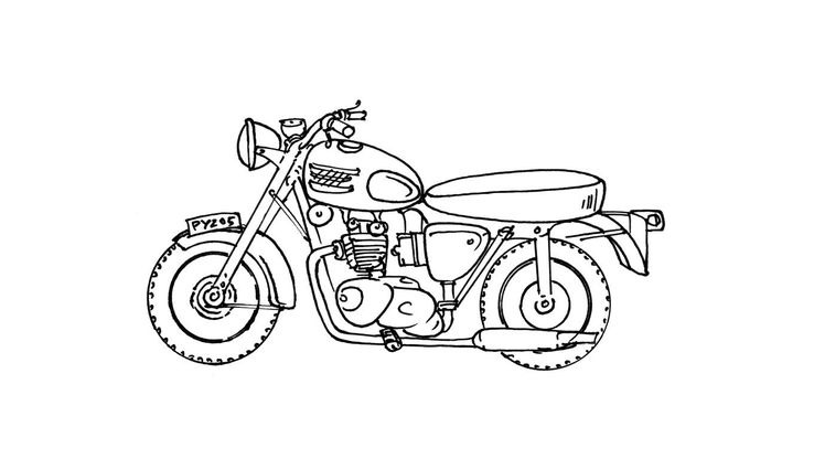 Coloriage Motos - Moto 11 