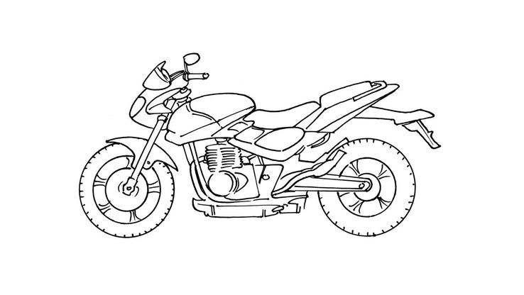 Coloriage Motos - Moto 8 