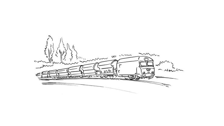 Coloriage Trains - Train 1 