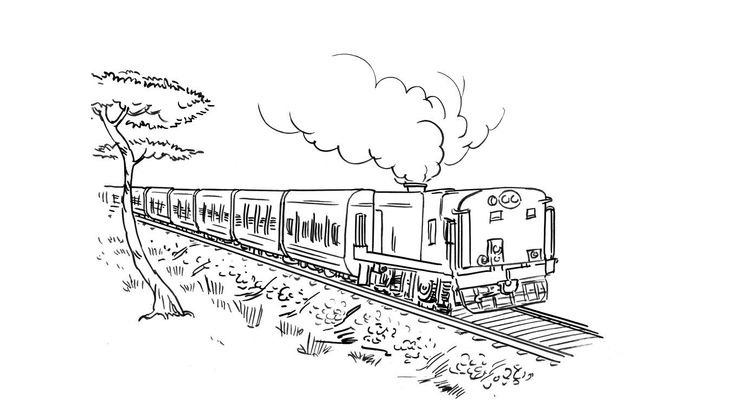 Coloriage Trains - Train 8 