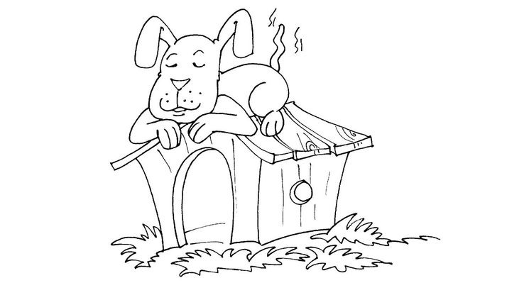 Chien 19  Coloriages Animaux  Chiens