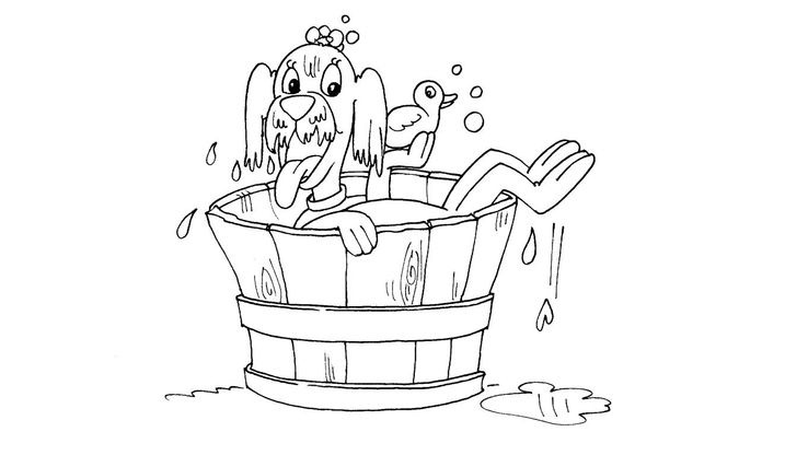 Chien 25 - Coloriages Animaux - Chiens