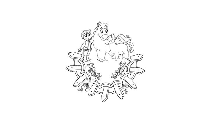 Mandala 4 - Coloriages Chiffres et formes - Mandalas