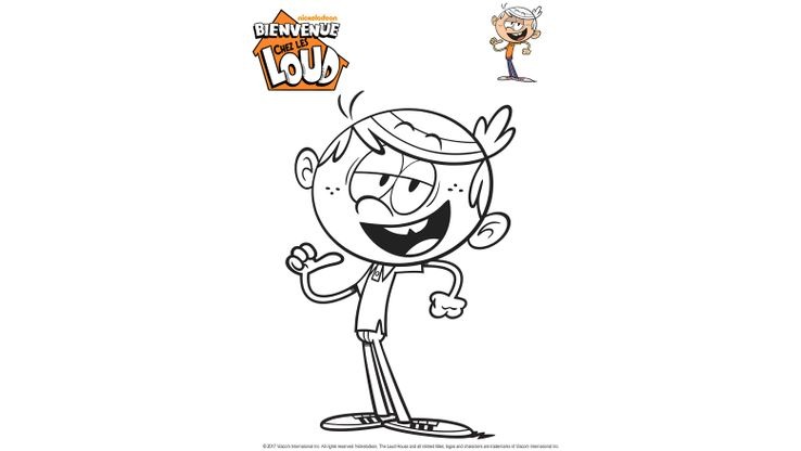 Lincoln - Coloriages Dessins animes - Bienvenue chez les Loud