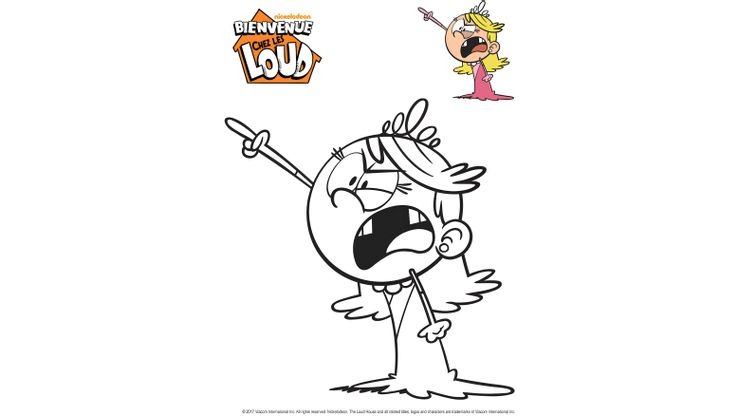 Coloriage Bienvenue Chez Les Loud Lola