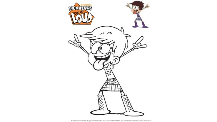Luna - Coloriages Dessins animes - Bienvenue chez les Loud