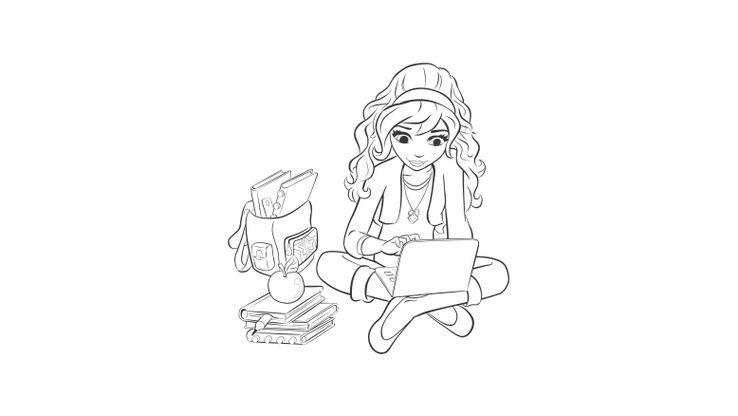 Coloriage coloriagefriendsolivia_2  Coloriage LEGO Friends