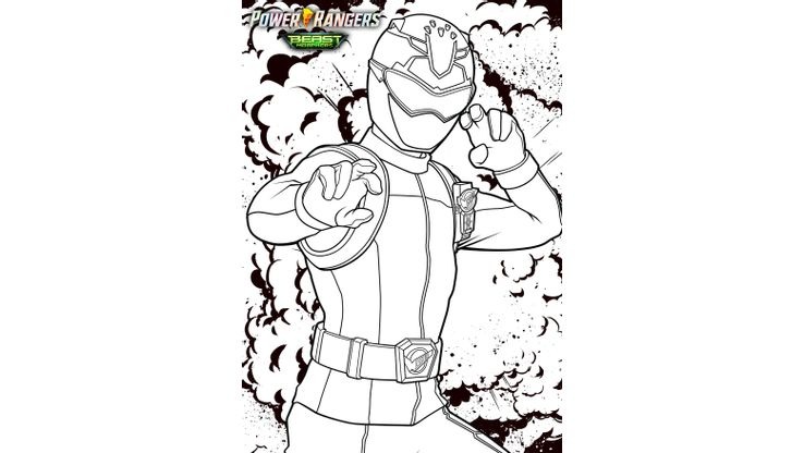 Devon - Coloriages Dessins animes - Power Rangers Beast Morphers