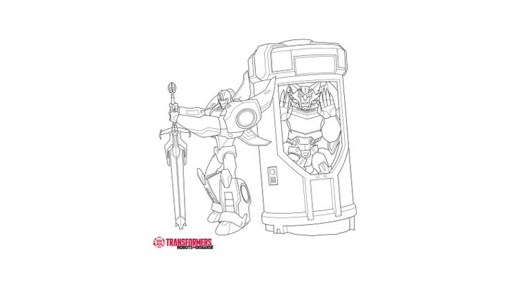 Coloriage Stelljaw et Bumblebee 2  Coloriage Transformers Robots in