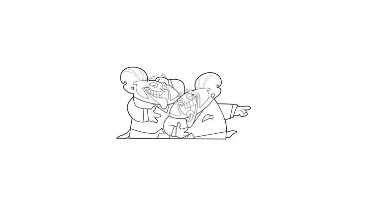 Coloriage Trio de choc 15 - Coloriage Trio de choc - Coloriages Dessins