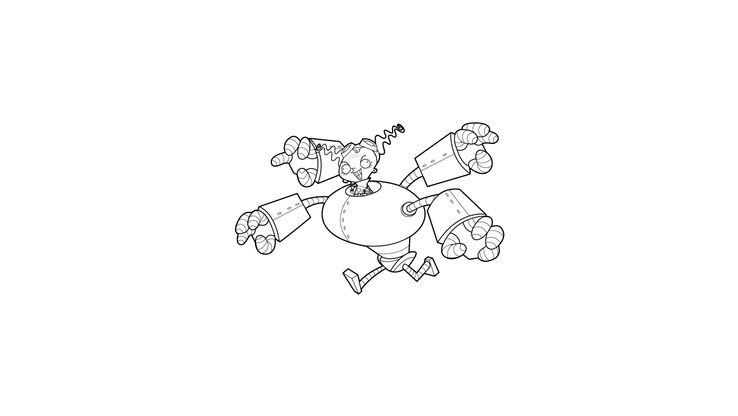 Coloriage Trio de choc 20 - Coloriage Trio de choc - Coloriages Dessins