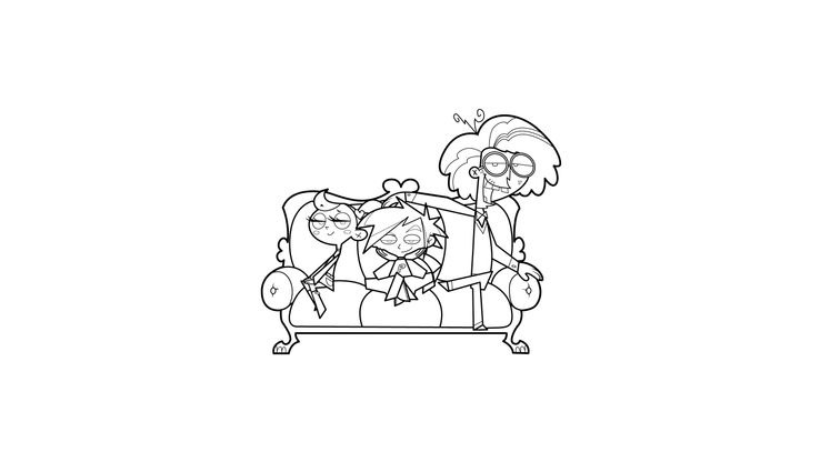 Coloriage Trio de choc 9 - Coloriage Trio de choc - Coloriages Dessins