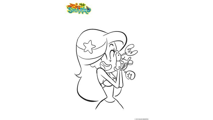 Coloriage Marina Et Bernie Coloriage Zig Et Sharko Coloriages 4100