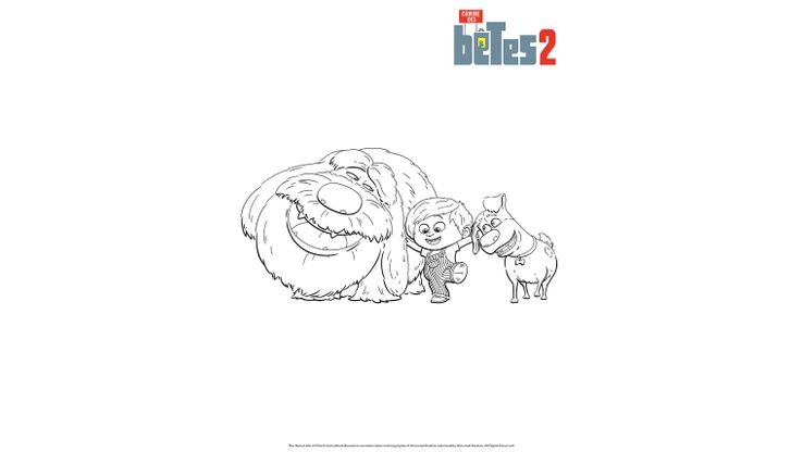 Coloriage Les meilleurs amis de Max - Coloriage comme des betes 2