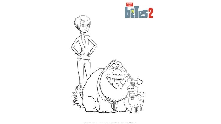 Max et Duke - Coloriages Divers - comme des betes 2