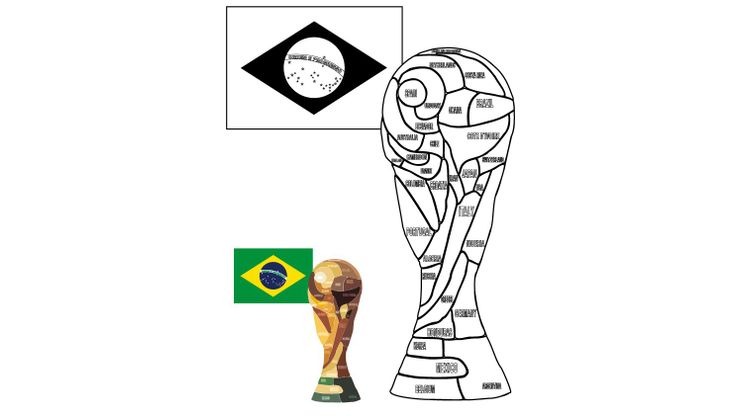 Coupe du monde : La coupe - Coloriages Divers - Coupe du monde