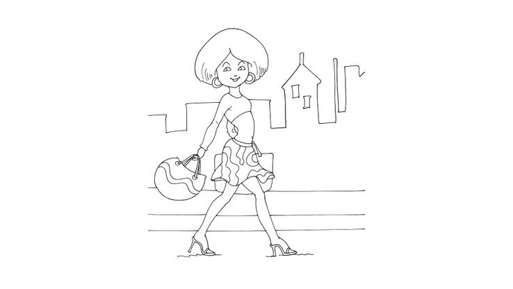 Mode 18 - Coloriages Divers - Mode