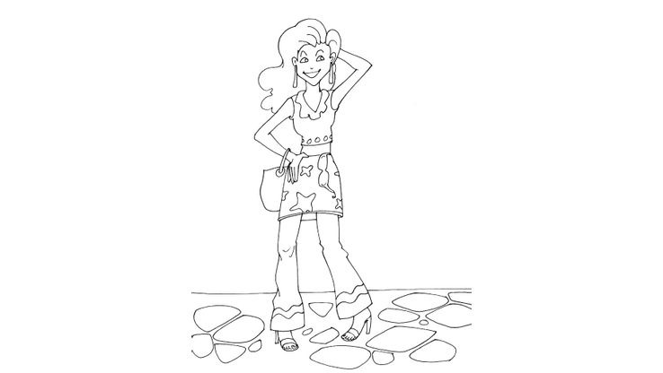 Mode 21 - Coloriages Divers - Mode