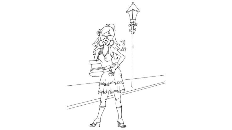 Mode 30 - Coloriages Divers - Mode