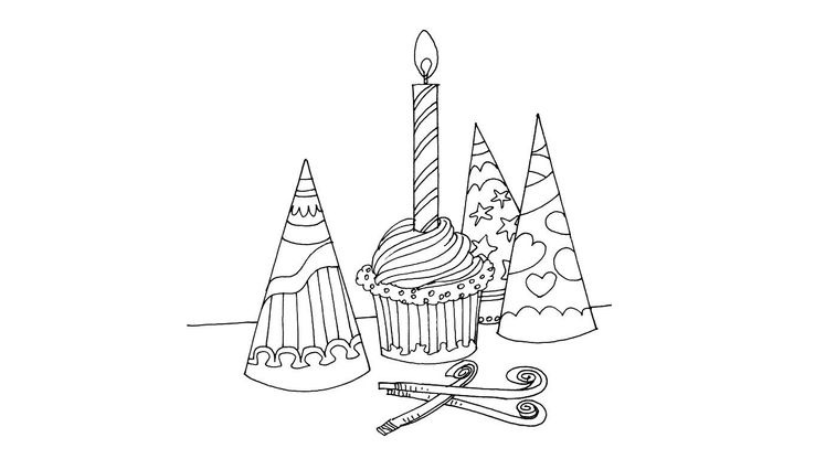 Anniversaires 13 - Coloriages Fetes - Anniversaires