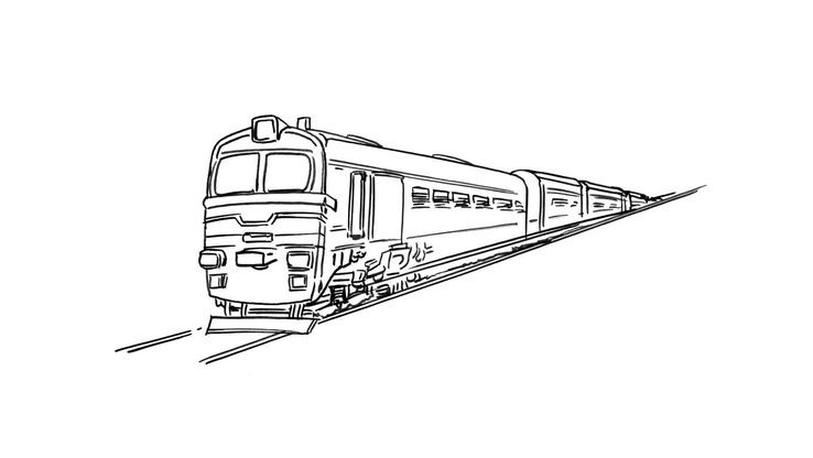Coloriage Train 7  Coloriage Trains  Coloriages Transports