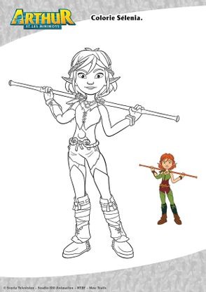 Coloriage Selenia Coloriage Arthur Et Les Minimoys Coloriages