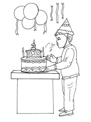 Coloriage Anniversaires 9 Coloriage Anniversaires Coloriages Fetes