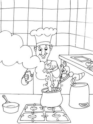 Coloriage Cuisine 21 Coloriage Cuisine Coloriages Maison