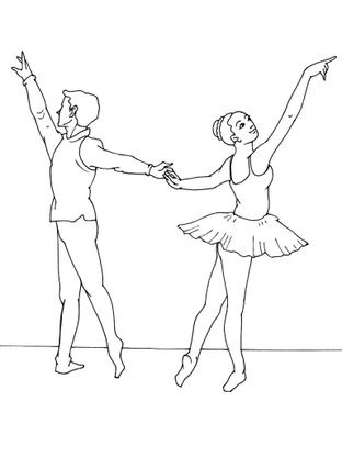 Coloriage Danseuse 7 Coloriage Danseuses Coloriages Metiers