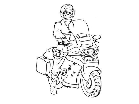 Coloriage Policier 14 Coloriage Policiers Coloriages Metiers