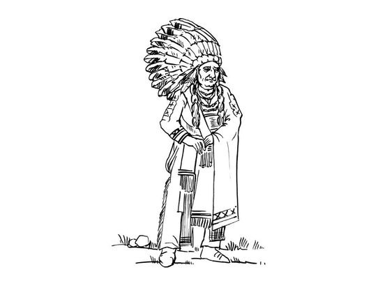 Coloriage Indien 2 Coloriage Indiens Coloriages Personnages