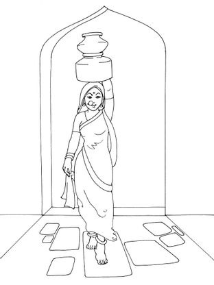 Coloriage Inde 2  Coloriage Inde  Coloriages Cartes et geographie
