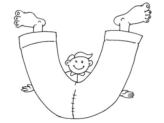 Coloriage Lettre U - Coloriage Lettres - Coloriages Chiffres et formes