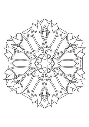 Coloriage Mandala 59 - Coloriage Mandalas - Coloriages Chiffres et formes