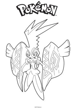 Coloriage Tokorico - Coloriage Pokemon - Coloriages Dessins animes