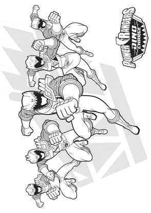 coloriage power ranger dino charge  dessin et coloriage