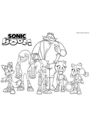 Coloriage Les personnages de Sonic Boom  Coloriage Sonic Boom