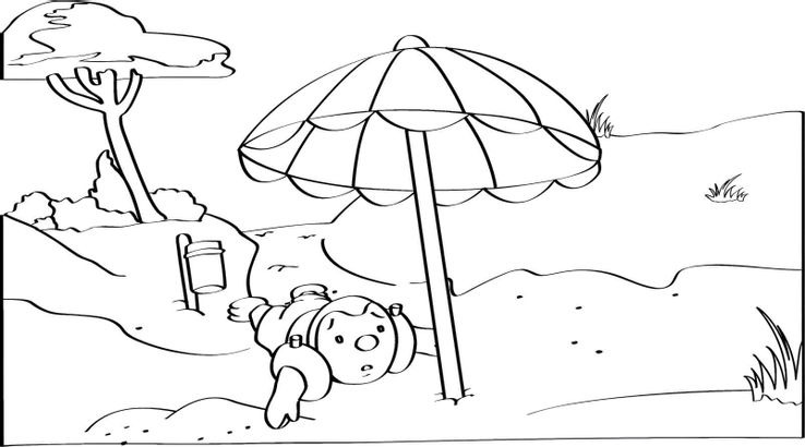 Coloriage T'choupi 17  Coloriage T choupi  Coloriages Dessins animes