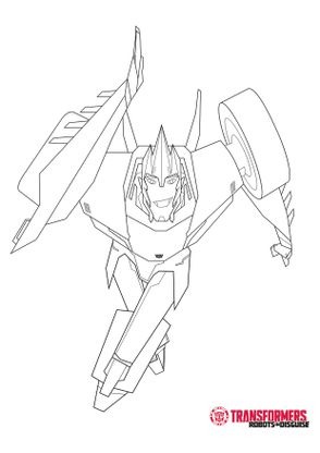 Coloriage Sideswipe 1  Coloriage Transformers Robots in Disguise