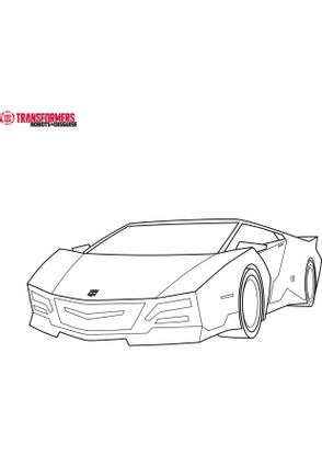Coloriage Sideswipe 7  Coloriage Transformers Robots in Disguise