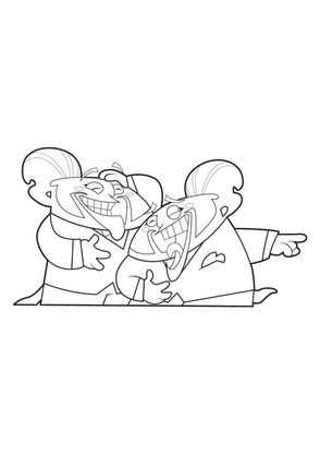 Coloriage Trio de choc 15 - Coloriage Trio de choc - Coloriages Dessins