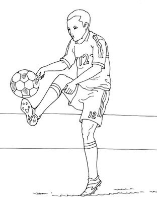 Coloriage Football 23  Coloriage Football  Coloriages Sports