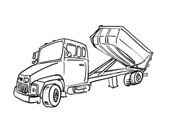 Coloriage Camion 7  Coloriage Camions  Coloriages Transports