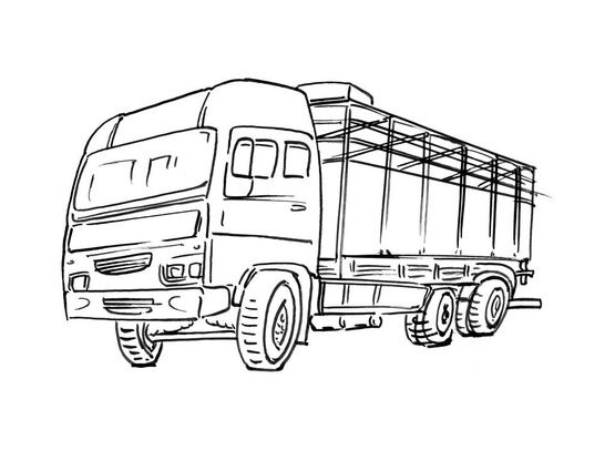 Coloriage Camion 8  Coloriage Camions  Coloriages Transports
