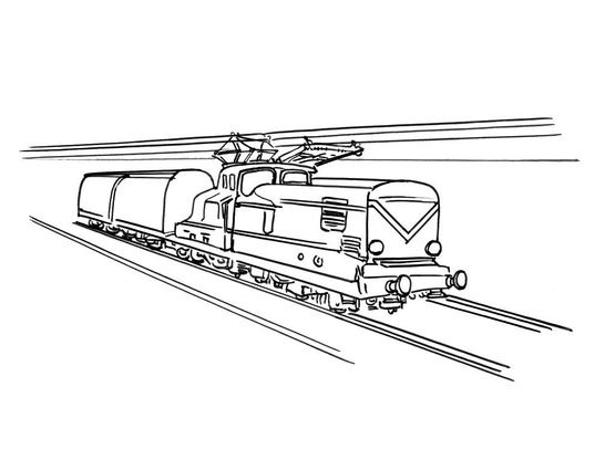 Coloriage Train 10  Coloriage Trains  Coloriages Transports