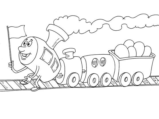 Coloriage Train 21  Coloriage Trains  Coloriages Transports